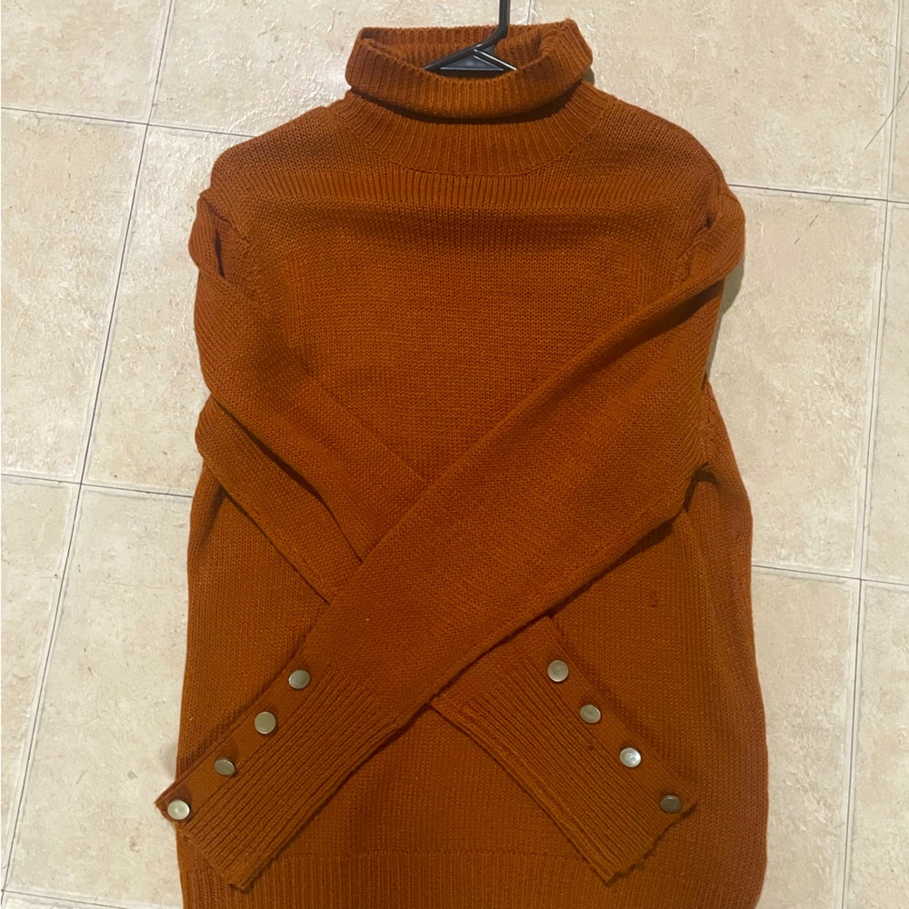 Knit autumn sweater. Very comfortable, not scratchy